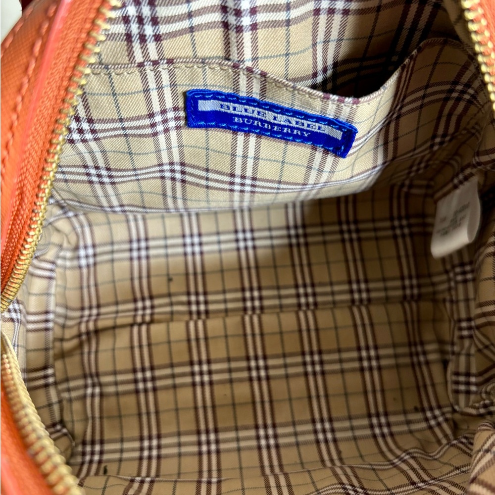 Blue Label Burberry Orange Satchel Bag - Picture 4 of 4